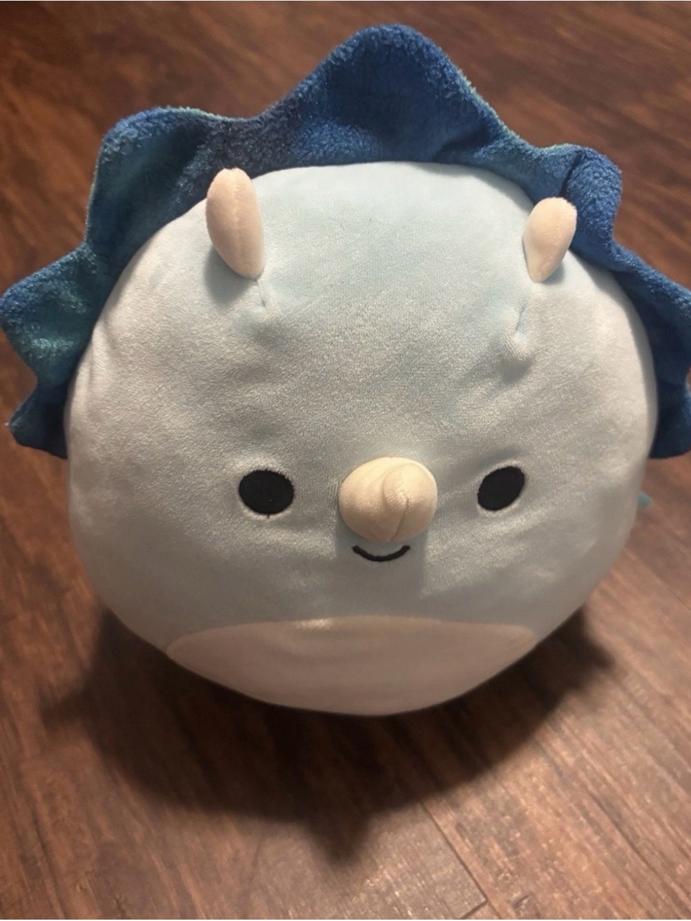 Squishmallows Malik plush triceratops great condition  10in